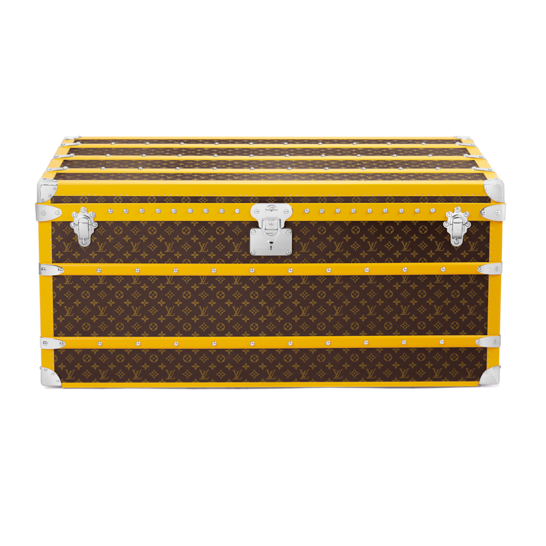 Courrier Lozine 110 Macassar Jaune Monogram Macassar - Trunks and